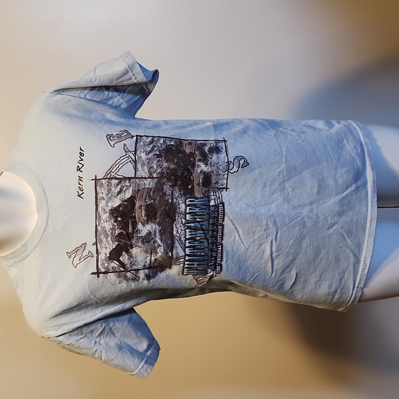 Kern river whitewater rafting art blue s tshirt - Picture 1 of 2